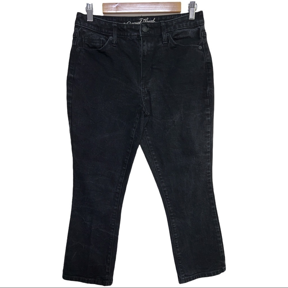 UNIVERSAL THREAD‎ BACK HIGH RISE KICK BOOT CROP JEANS SIZE 6/28R